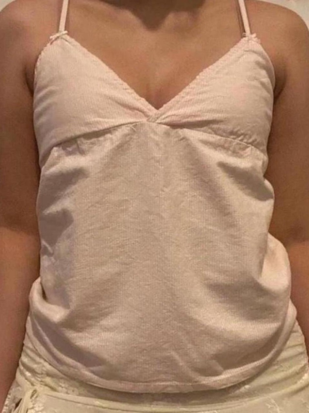 Brandy pink striped babydoll top NWT